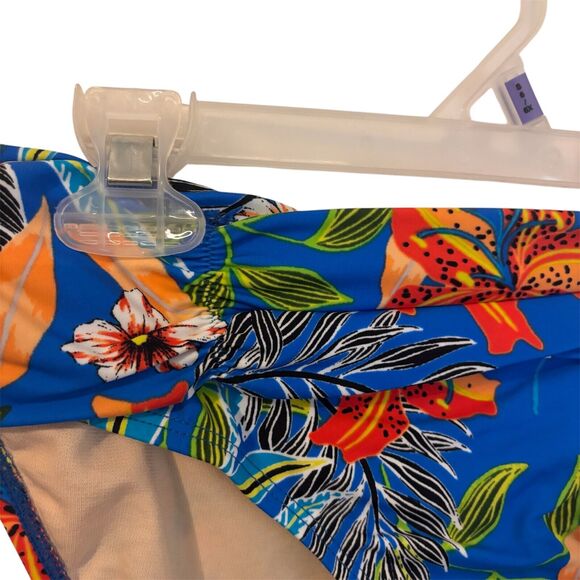NWT Swimsuits For All Size 4 Hawaiian Floral Print Swim Bottoms Slimming Bikini - Picture 3 of 7